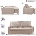 Sofá Sem Caixa Retrátil E Reclinável 1,65m Cama Inbox Loft Li