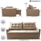 Sofá Sem Caixa Retrátil E Reclinável 1,65m Cama Inbox Studio