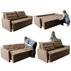 Sofá Sem Caixa Retrátil E Reclinável 1,65m Cama Inbox Studio