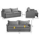 Sofá Sem Caixa Retrátil E Reclinável 1,65m Com Molas Kiara Su