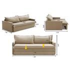 Sofá Sem Caixa Retrátil E Reclinável 1,65m Com Molas Luzia Li