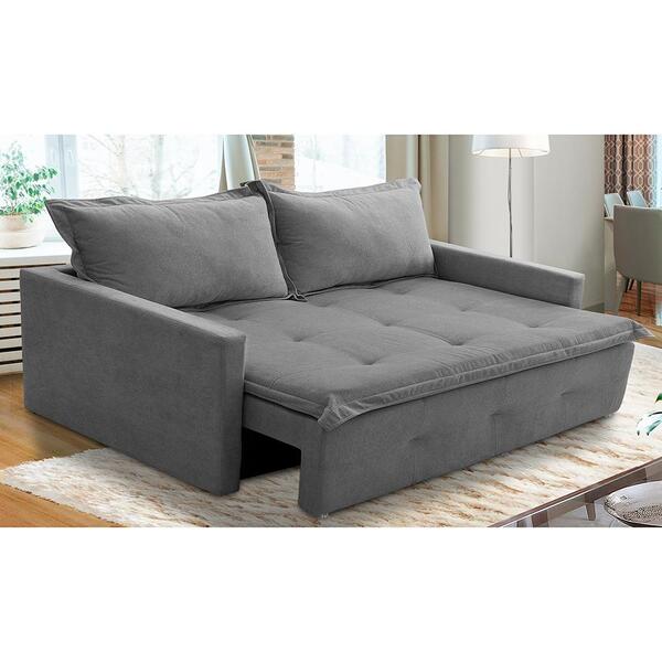 Sofá Sem Caixa Retrátil E Reclinável 1,65m Com Molas Maísa Bo