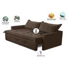 Sofá Sem Caixa Retrátil E Reclinável 1,65m Com Molas Marrocos