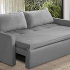 Sofá Sem Caixa Retrátil E Reclinável 1,65m Com Molas Paris Su