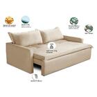 Sofá Sem Caixa Retrátil E Reclinável 1,65m Com Molas Paris Su