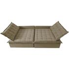 Sofá Sem Caixa Retrátil E Reclinável 1,75m Cama Inbox Versáti