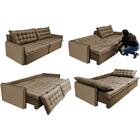 Sofá Sem Caixa Retrátil E Reclinável 1,75m Cama Inbox Versáti