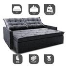 Sofá Sem Caixa Retrátil E Reclinável 1,85m Cama Inbox Flat Li