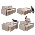 Sofá Sem Caixa Retrátil E Reclinável 1,85m Cama Inbox Flat Li