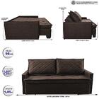 Sofá Sem Caixa Retrátil E Reclinável 1,85m Cama Inbox Loft Li