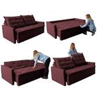 Sofá Sem Caixa Retrátil E Reclinável 1,85m Cama Inbox Studio