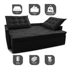 Sofá Sem Caixa Retrátil E Reclinável 1,85m Cama Inbox Studio