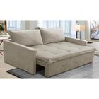 Sofá Sem Caixa Retrátil E Reclinável 1,85m Com Molas Bianca B