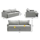 Sofá Sem Caixa Retrátil E Reclinável 1,85m Com Molas Kiara Li