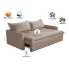 Sofá Sem Caixa Retrátil E Reclinável 1,85m Com Molas Kiara Su