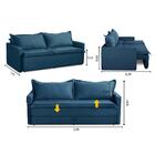 Sofá Sem Caixa Retrátil E Reclinável 1,85m Com Molas Kiara Su