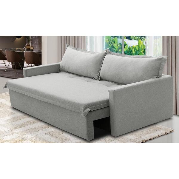 Sofá Sem Caixa Retrátil E Reclinável 1,85m Com Molas Luzia Li