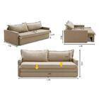 Sofá Sem Caixa Retrátil E Reclinável 1,85m Com Molas Luzia Li