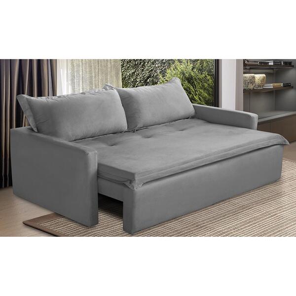 Sofá Sem Caixa Retrátil E Reclinável 1,85m Com Molas Luzia Su