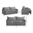 Sofá Sem Caixa Retrátil E Reclinável 1,85m Com Molas Luzia Su