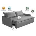 Sofá Sem Caixa Retrátil E Reclinável 1,85m Com Molas Luzia Su