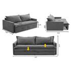 Sofá Sem Caixa Retrátil E Reclinável 1,85m Com Molas Maísa Bo