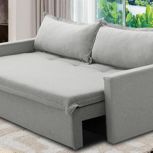 Sofá Sem Caixa Retrátil E Reclinável 1,85m Com Molas Paris Li