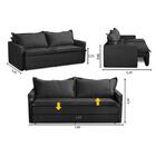 Sofá Sem Caixa Retrátil E Reclinável 1,85m Com Molas Paris Su