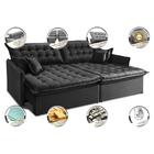 Sofá Sem Caixa Retrátil E Reclinável 1,95m Cama Inbox Versáti