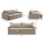 Sofá Sem Caixa Retrátil E Reclinável 2,00m Com Molas Bianca B