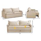 Sofá Sem Caixa Retrátil E Reclinável 2,00m Com Molas Kiara Su