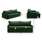 Sofá Sem Caixa Retrátil E Reclinável 2,00m Com Molas Luzia Li