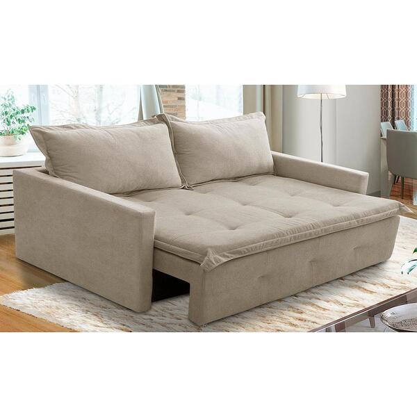 Sofá Sem Caixa Retrátil E Reclinável 2,00m Com Molas Maísa Bo