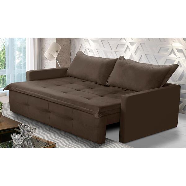 Sofá Sem Caixa Retrátil E Reclinável 2,00m Com Molas Maísa Su