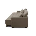 Sofá Sem Caixa Retrátil Reclinável 2,10m Cairo Veludo Cappucc