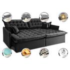 Sofá Sem Caixa Retrátil Reclinável 2,15m Cama Inbox Versátil