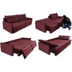 Sofá Sem Caixa Retrátil Reclinável 2,15m Cama Inbox Versátil