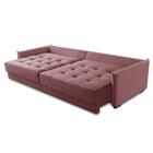 Sofá Sem Caixa Retrátil Reclinável 2,30m Carol Veludo Rosê Ad