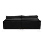 Sofá Sem Caixa Retrátil Reclinável 2,30m Karen Veludo Preto A