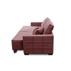 Sofá Sem Caixa Retrátil Reclinável 2,30m Karen Veludo Rosê Ad