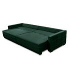 Sofá Sem Caixa Retrátil Reclinável 2,30m Karen Veludo Verde A