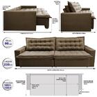 Sofá Sem Caixa Retrátil Reclinável 2,35m Cama Inbox França Ve