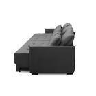 Sofá Sem Caixa Retrátil Reclinável 2,50m Cairo Veludo Cinza M