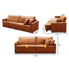 Sofá Sem Caixa Retrátil Reclinável 2,50m Cancún Veludo Terrac