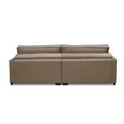 Sofá Sem Caixa Retrátil Reclinável 2,50m Karen Veludo Cappucc