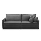 Sofá Sem Caixa Retrátil Reclinável 2,50m Karen Veludo Cinza A