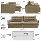 Sofá Sem Caixa Retrátil Reclinável 2,75m Cama Inbox Versátil