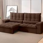 Sofá Sideral Retrátil E Reclinável Com Molas No Assento 2,00m