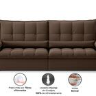 Sofá Sideral Retrátil E Reclinável Com Molas No Assento 2,00m