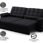 Sofá Sideral Retrátil E Reclinável Com Molas No Assento 2,30m